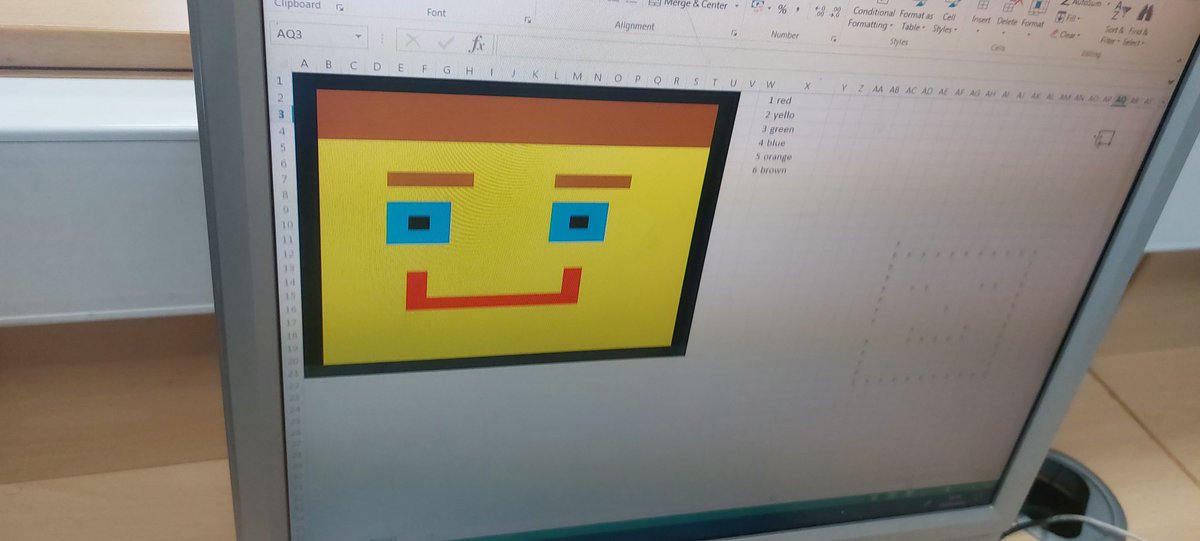 MGLWORLD_Craig's tweet photo. Class 11 @HolyNamePrimary used conditional formatting to create these pictures in Excel. #holynamecomputing @MGLWorldNews https://t.co/zk7K7Vr7ZX