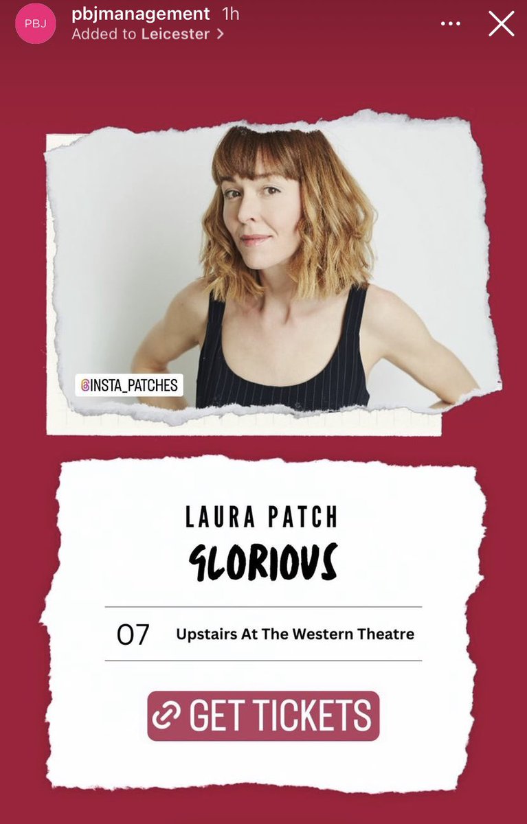 laura_patch's tweet photo. So excited to be performing this at the @LeicsComedyFest @UpstairsWestern 
Had the absolute honour of working with wonderful directors @WellsDolly 
And Babs Wiltshire. 
I can’t wait to do this!!! @UpstairsWestern 7.30pm 7/2/24 
#Glorious #laurapatch #dollywells
#comedy #soloshow https://t.co/RRFxX96nUj