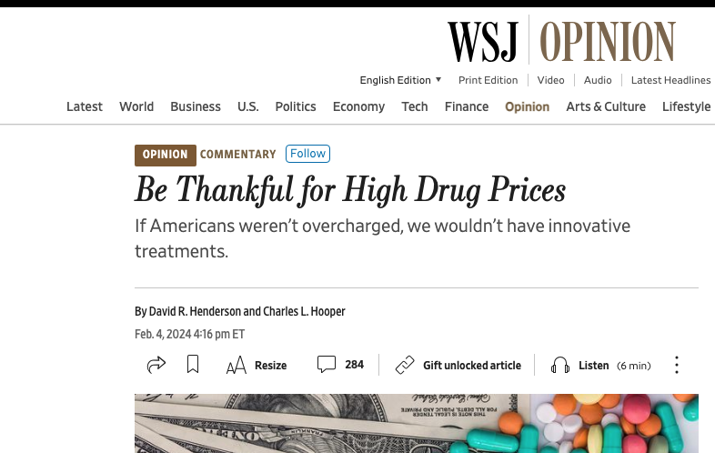 Ladies and gentlemen, the Wall Street Journal editorial page!