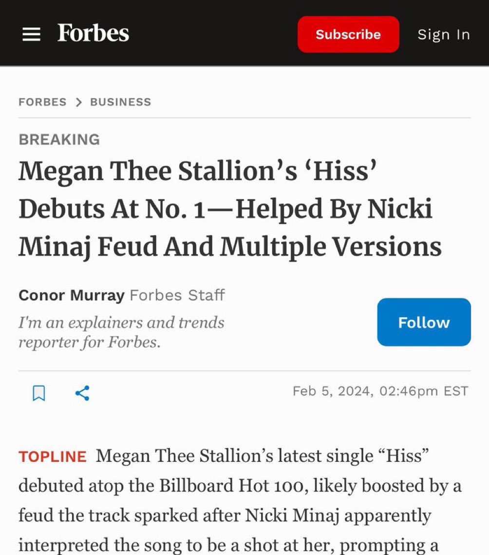YSLONIKA's tweet photo. " helped by Nicki minaj feud and multiple versions "  oh Forbes ⏰ that 🫖 https://t.co/2tM6ISenFQ