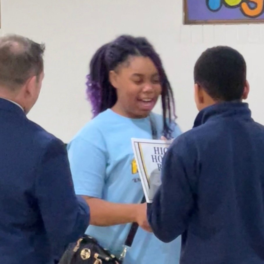 More photos from our Middle School Breakfast of Champions. Congratulations to the MS High Honor Roll students who were recognized!