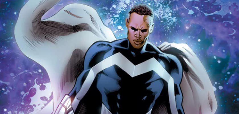 Blue Marvel kind of seems odd for a hero name for someone like this guy and he’s like another version of Superman but in my color of blue and white with a gold bolt