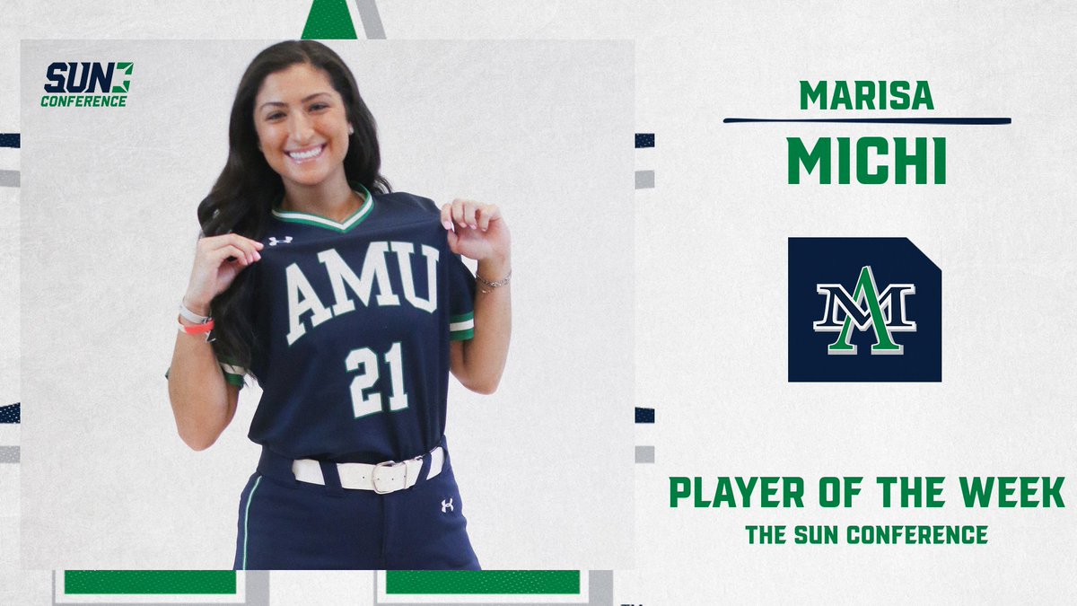 Our record-breaking, homer-hitting third baseman adds another honor!

For the second time in her career, senior Marisa Michi has been named the <a href="/SunConference/">The Sun Conference</a> Softball Player of the Week, following a monster opening weekend!
