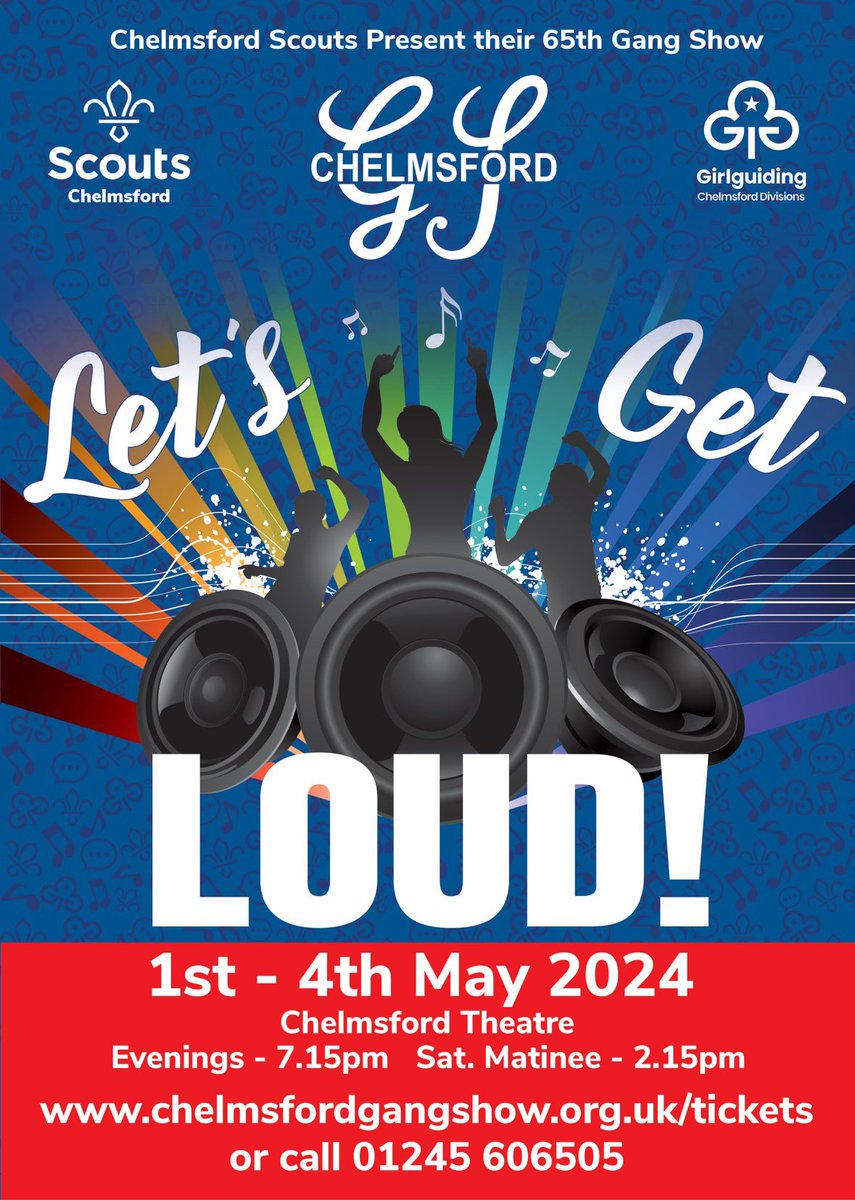 Chelmsford Gang Show 2024… tickets now available at chelmsfordgangshow.org.uk/tickets

#chelmsford #gangshow #iscoutonstage #theatre #scouts #guides