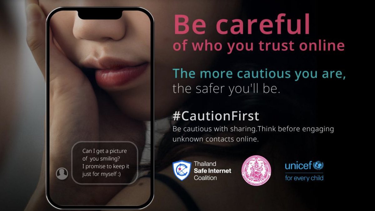 unicefprotects's tweet photo. 🚨In #Thailand, nearly 1 in 10 children using the internet has faced online child sexual exploitation. 

On #SaferInternetDay, empowering children with key tools to navigate digital spaces securely is imperative. 

Learn more: https://t.co/rdDHB8BdoF. https://t.co/ddA08PfFrA