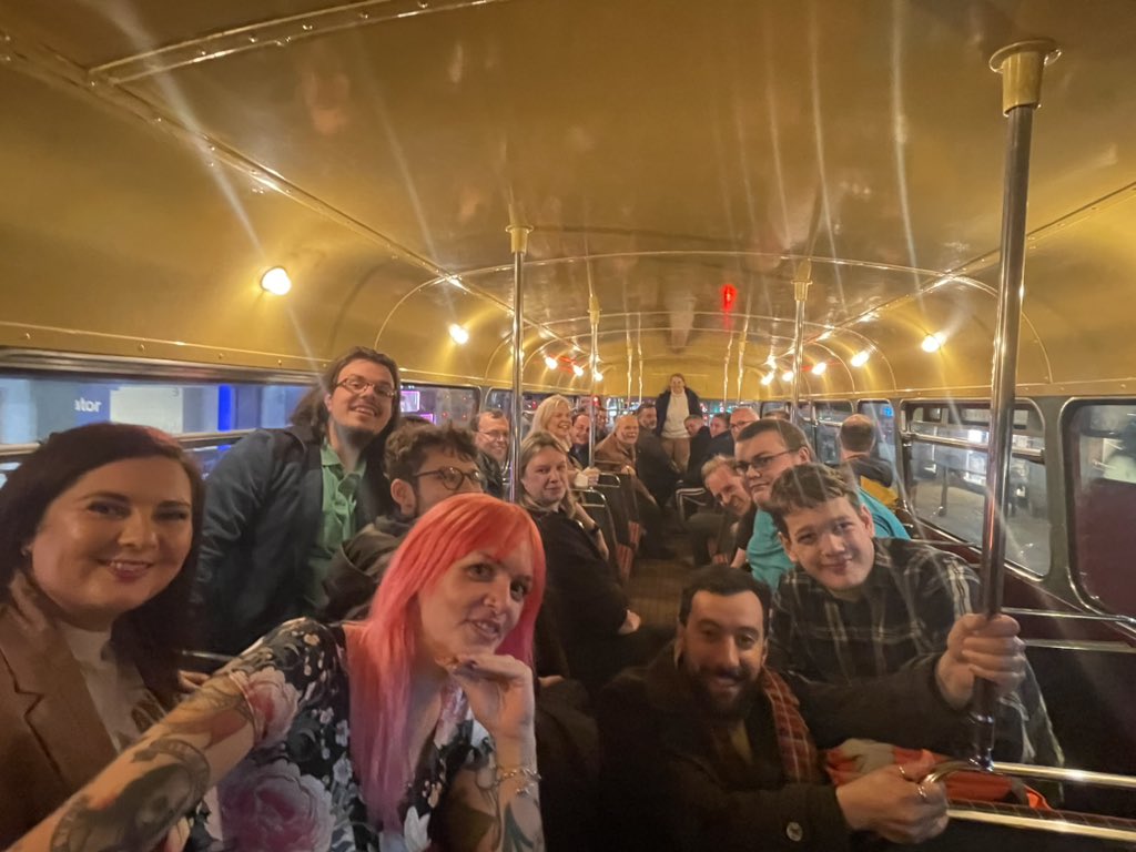 Mike (@birdsnestsblog) on Twitter photo Number of photos taken of the fabulous bus: 0
Number of photos taken of fab people: lots
#RailwayRunsOnPeople
<a href="/S26PHY/">Steph</a> <a href="/bessbbe/">Bessie 🚂 🦡</a> <a href="/NinaLockwood/">Nina Lockwood 🐝</a> <a href="/heather_waugh/">Heather Waugh</a> <a href="/SydneyBridgeTMD/">Sarah (Sydney Bridge TMD) 🐝🇺🇦</a> <a href="/Coastway_Will/">Coastway Will 💜</a> <a href="/SimonZev/">Simon Kendler (also on bsky simonzev.bsky.social)</a> <a href="/CiaranMcGilp/">Ciaran</a> @Brianbancroft18 <a href="/LordPeterHendy/">Lord Peter Hendy</a> <a href="/RailwayFamilyR1/">Railway Family Prize Draw and Fundraiser 2024/ 25</a> <a href="/Electra88007/">DRSGuy</a> Number of photos taken of the fabulous bus: 0
Number of photos taken of fab people: lots
#RailwayRunsOnPeople
<a href="/S26PHY/">Steph</a> <a href="/bessbbe/">Bessie 🚂 🦡</a> <a href="/NinaLockwood/">Nina Lockwood 🐝</a> <a href="/heather_waugh/">Heather Waugh</a> <a href="/SydneyBridgeTMD/">Sarah (Sydney Bridge TMD) 🐝🇺🇦</a> <a href="/Coastway_Will/">Coastway Will 💜</a> <a href="/SimonZev/">Simon Kendler (also on bsky simonzev.bsky.social)</a> <a href="/CiaranMcGilp/">Ciaran</a> @Brianbancroft18 <a href="/LordPeterHendy/">Lord Peter Hendy</a> <a href="/RailwayFamilyR1/">Railway Family Prize Draw and Fundraiser 2024/ 25</a> <a href="/Electra88007/">DRSGuy</a>