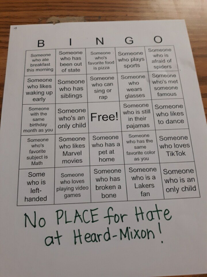 NoPlaceForHate is still our standard <a href="/HMESCameron/">Angelia Cameron</a> <a href="/HeardMixon/">Heard-Mixon</a> …we completely enjoyed Human Bingo and finding out our similarities. AMAZING Gooo superstars #ncssbethebest <a href="/NPFH_Southeast/">No Place For Hate SE</a>