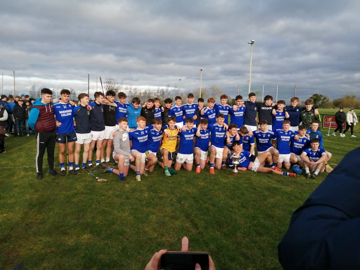 Big congratulations to <a href="/BanagherCollege/">BanagherCollege</a> and particularly our club men, Stephen Lonergan (manager) and Ricky Fitzsimons, on Banagher College's recent triumph against Heywood CS in the Leinster B Final. 

Wishing you continued success throughout the rest of the campaign! 🏆👏