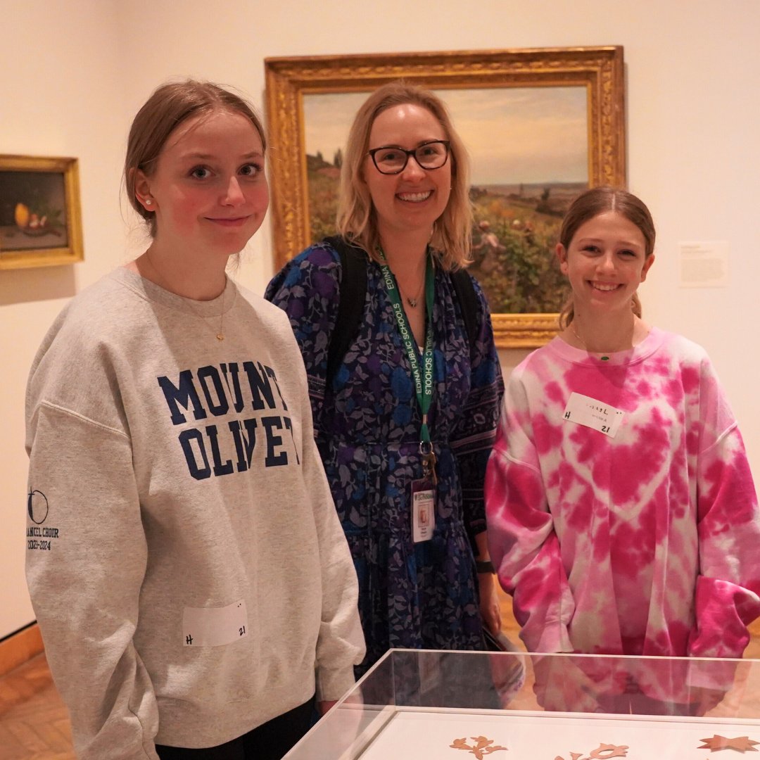 7th graders at South View held math class at the art museum. Last week, students embarked on an adventure to the Mpls Institute of Arts! The students created a bridge between the works of art and proportional relationships in math. #DiscoveringPossibilities @artsmia @SVMSEdina