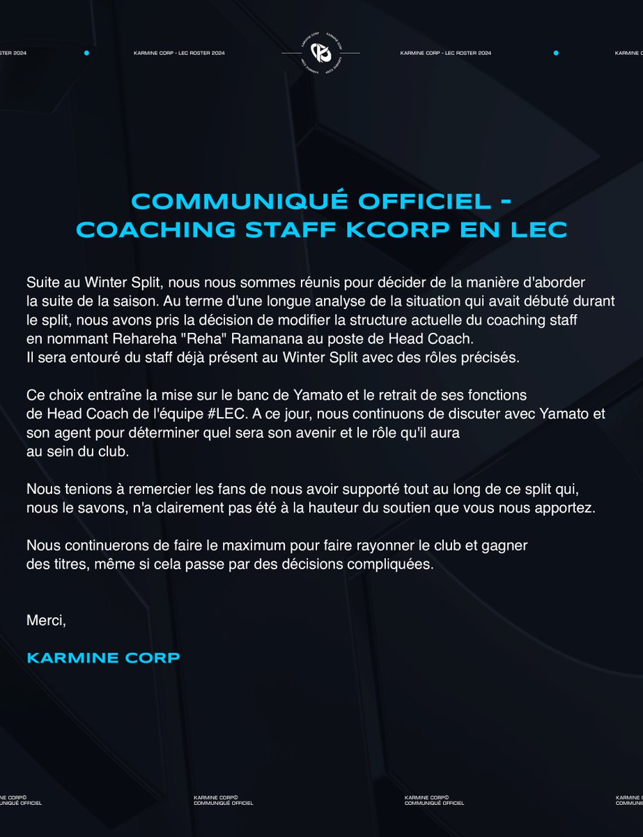 Karmine Corp tweet media