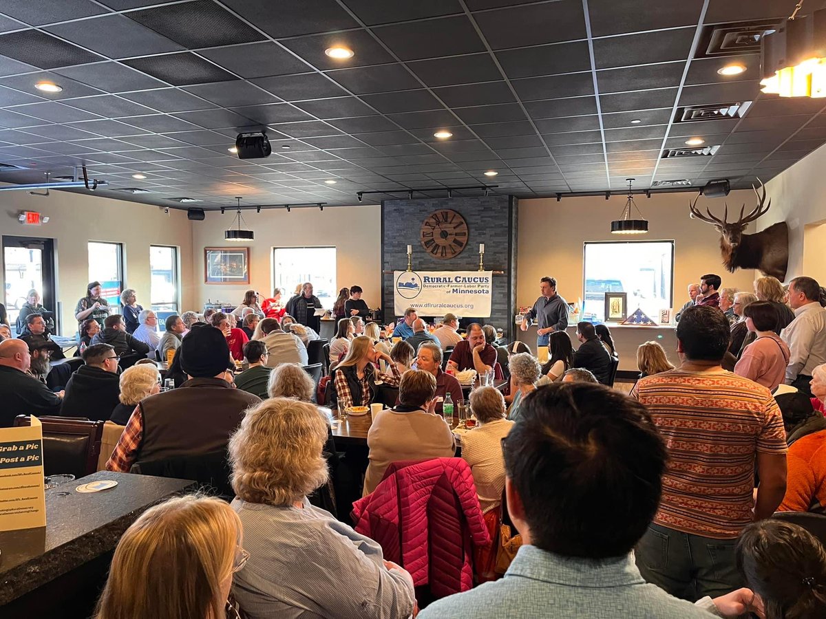So many very cool people at the dfl rural caucus this weekend. Thanks for showing up, friends.