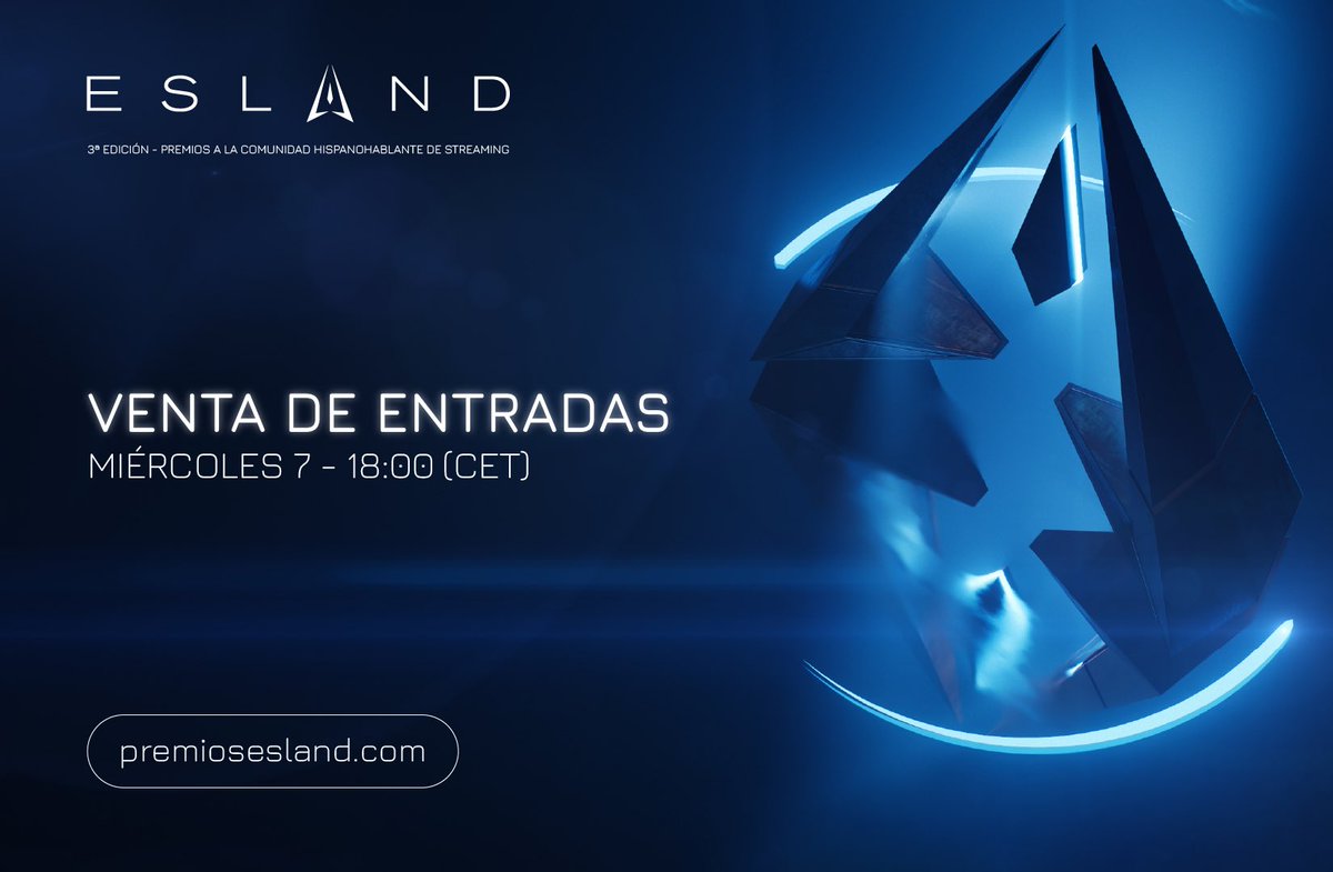 PremiosESLAND's tweet image. 🎫 Este MIÉRCOLES, 7 DE FEBRERO, a las 18:00H (hora española🇪🇸) iniciamos la venta de entradas para asistir a los Premios ESLAND en: premiosesland.com

¡No te quedes sin la tuya!💙

🌎Horarios LATAM:

🇦🇷🇧🇷🇺🇾🇨🇱 14:00h
🇧🇴🇨🇺🇵🇾🇵🇷🇩🇴 13:00h
🇨🇴🇲🇽🇵🇦🇵🇪 12:00h
🇸🇻🇭🇳🇳🇮🇻🇪11:00h