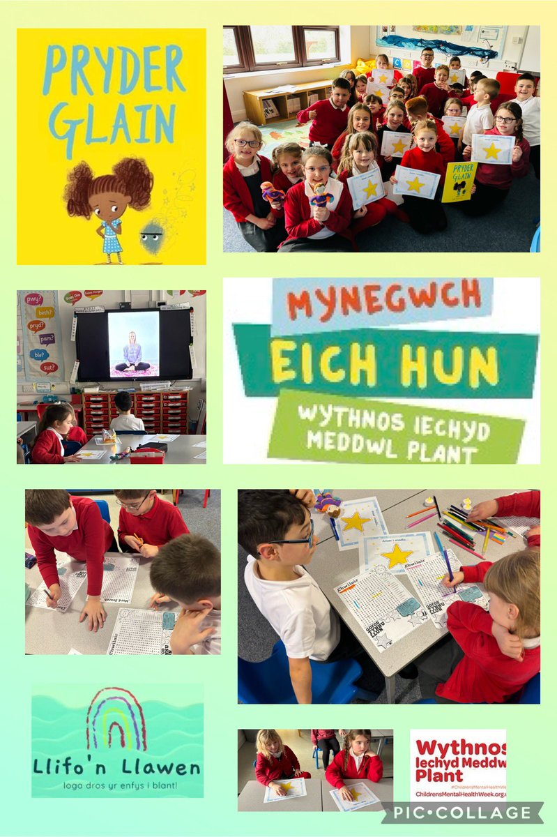 YGGTonyrefail's tweet photo. Mae Dosbarth Miss Hughes yn falch i gefnogi ymgyrch i wella iechyd meddwl plant 💛 @CSC_Wellbeing
#WythnosIechydMeddwlPlant #erthygl12
#ChildrensMentalHealthWeek https://t.co/BmEVY2ueTP