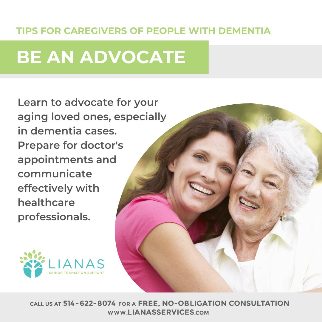 Tips for Caregivers of People with Dementia: Be an Advocate

#helpingmomsanddads #retirementhomes #seniorsupport #seniorsresidences #seniortransition #homesale #downsizing #seniorcare #eldercare