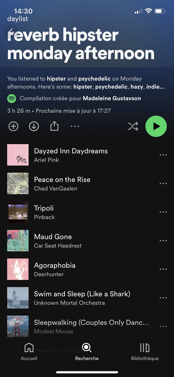 madeleinegus's tweet photo. The Spotify algorithm is so fucking cooked like imagine suggesting these songs in 2024. What is happening https://t.co/0cQLA6rws1