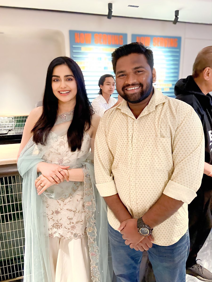 Clicked with one of the most Beautiful & Talented Actress @adah_sharma Post Her Upcoming #Bastar 's teaser Preview, Had Some Nice & Informative Conversation with the team too, All the very Best Adah ❤ #AdahSharma #Bastar