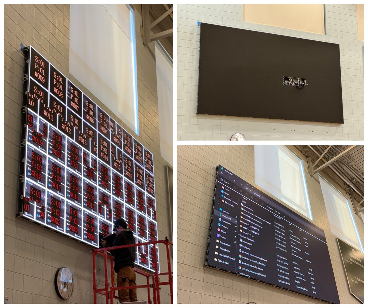 UberDisplays's tweet photo. Behind the scenes of an install at Harpeth Hall School in Nashville, TN!
#digitalsignage #LEDtechnology #LEDdisplays #LEDdisplay #UberDisplays #Animations #LED ⁠#billboard #LEDbillboard #digitalmessaging #advertising #LEDscreen #eventtechnology https://t.co/KEyl2bKsv7