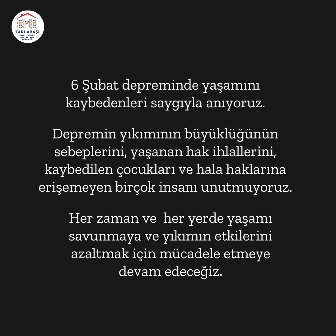 Tarlabaşı Toplum Merkezi (@tarlabasitm) on Twitter photo 