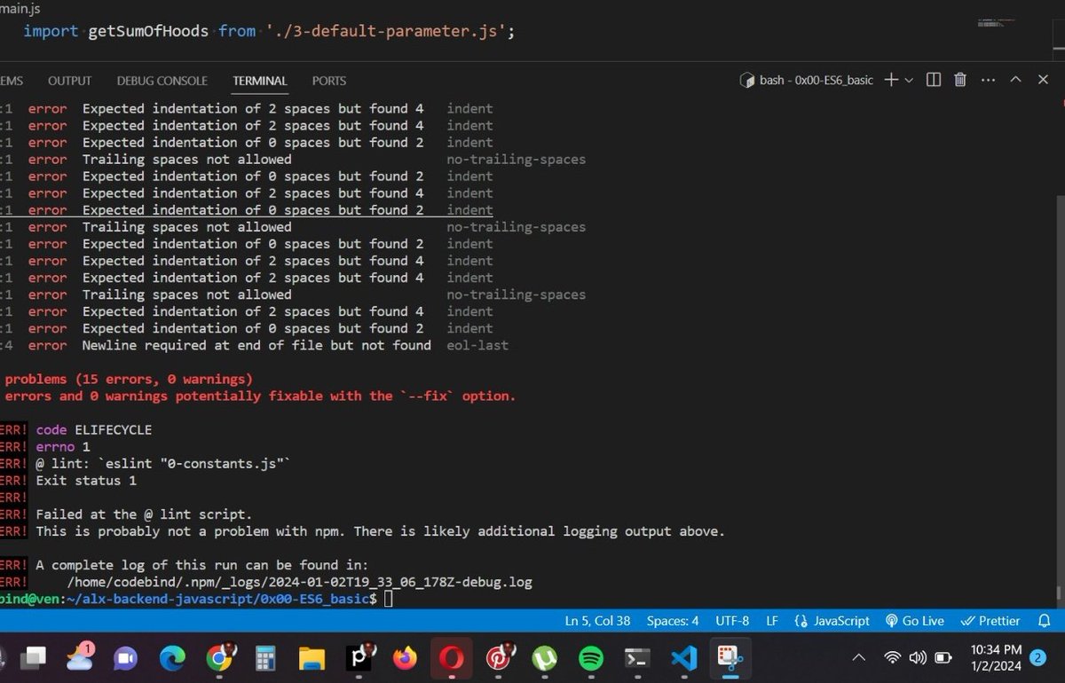ven8462's tweet photo. Day73 of #100DaysOfCode (R2)
- Covered Unit tests and Integration Tests
- memoization
- parameterized.
-Did a bit of Js
I love fixing indentation in JS than python 😂 https://t.co/gf3ZTw5zMT