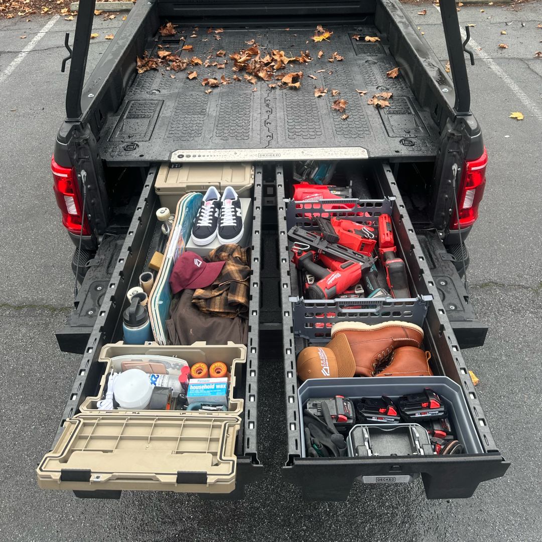 DECKED's tweet photo. From hand rails to pounding nails, the DECKED Drawer System has you organized and ready for anything.

#DECKEDUSA #UNSUCKYOURTRUCK #GETORGANIZED #BIGDECKEDENERGY #POLEJAM #FLOORPLAN #SKATEORDIE #SHEETROCK https://t.co/ZEp3z8wLba