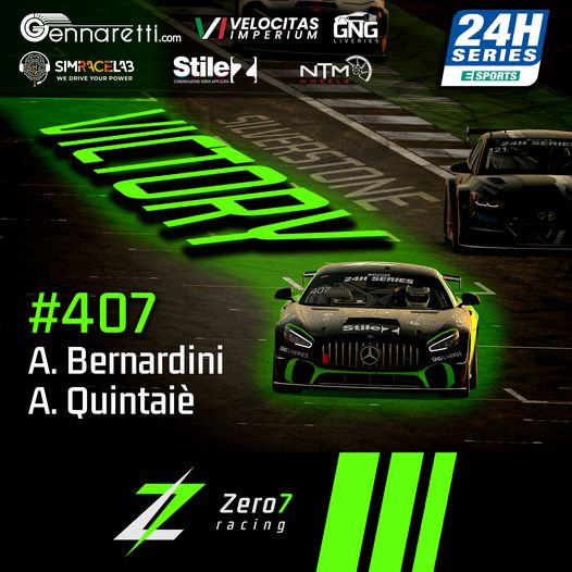 We can't hide our excitement in saying that yesterday the GT4 team, composed of Bernardini and Quintaiè, secured victory in the 3rd round of the 24hseries eSports at Silverstone. Sincere applause also goes to the competitors who fought until the last stages of the race.