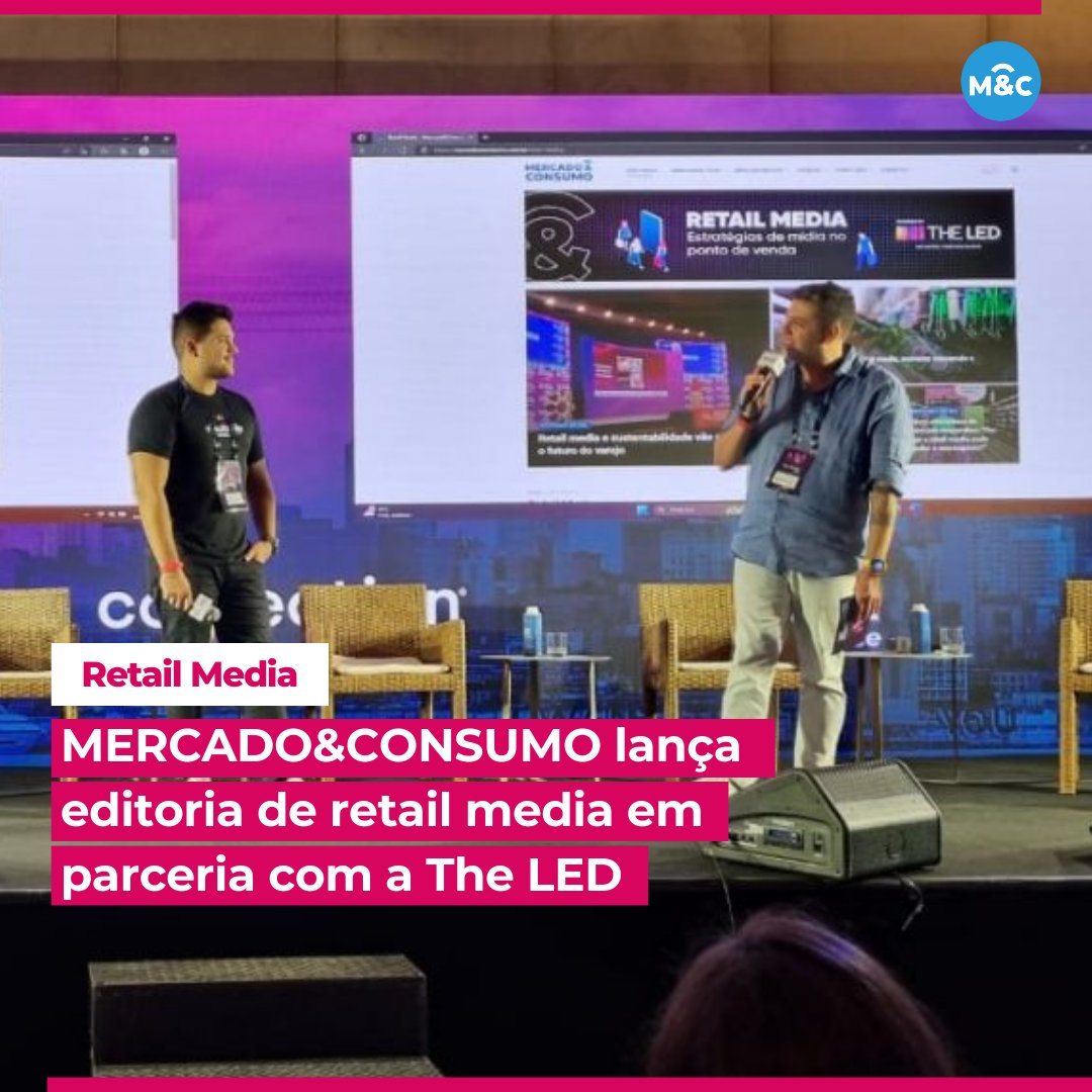 MercadoeConsumo's tweet image. A MERCADO&amp;amp;CONSUMO lançou oficialmente neste domingo, 4, durante o Connection Retail Pós-NRF 2024, a editoria de retail media. A seção nasce com o apoio da The LED, uma das maiores empresas de mídia do País.

Acesse:
mercadoeconsumo.com.br/05/02/2024/ret…

#mercadoeconsumo #theled #retailmedia