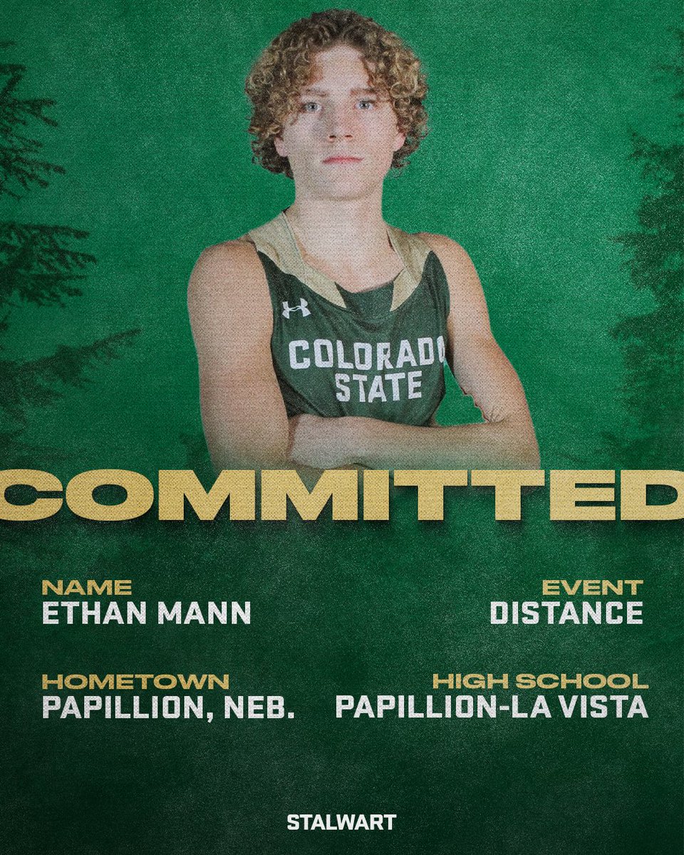 CSUTrackFieldXC's tweet photo. We can't wait to have Ethan in Fort Collins!
Welcome to the #Ramily! 🤩

#Stalwart x #CSURams https://t.co/PLGYeAxDui