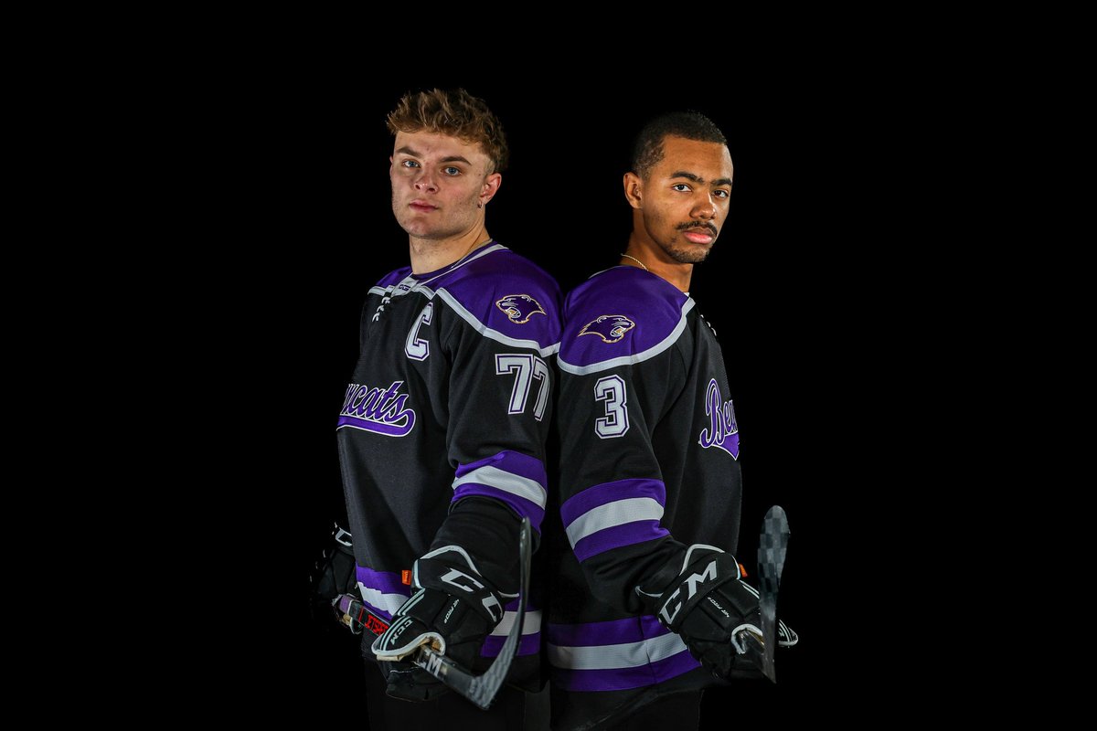 BearcatsHockey's tweet photo. This Friday, the Bearcats are going back in black as we unveil our brand-new jerseys to honor our departing players on senior night. Join us at 7:45 PM when the puck drops – we’re excited to have you in the stands for our last home stand of the year! #bearcatsunleashed https://t.co/jupFtbwzfK