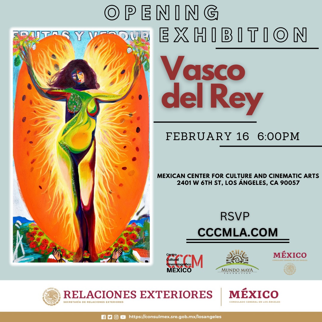 ConsulMexLan's tweet photo. 🎨Don't miss the opening exhibition of artist,
@vascodelrey on February 16th! This exhibition seeks to encourage dialogue on the intersectionality of identity, inviting viewers to contemplate the intersections of culture, love, and resilience. #Chiapasinla #artexhibition #cccmla https://t.co/daArj7HMKa