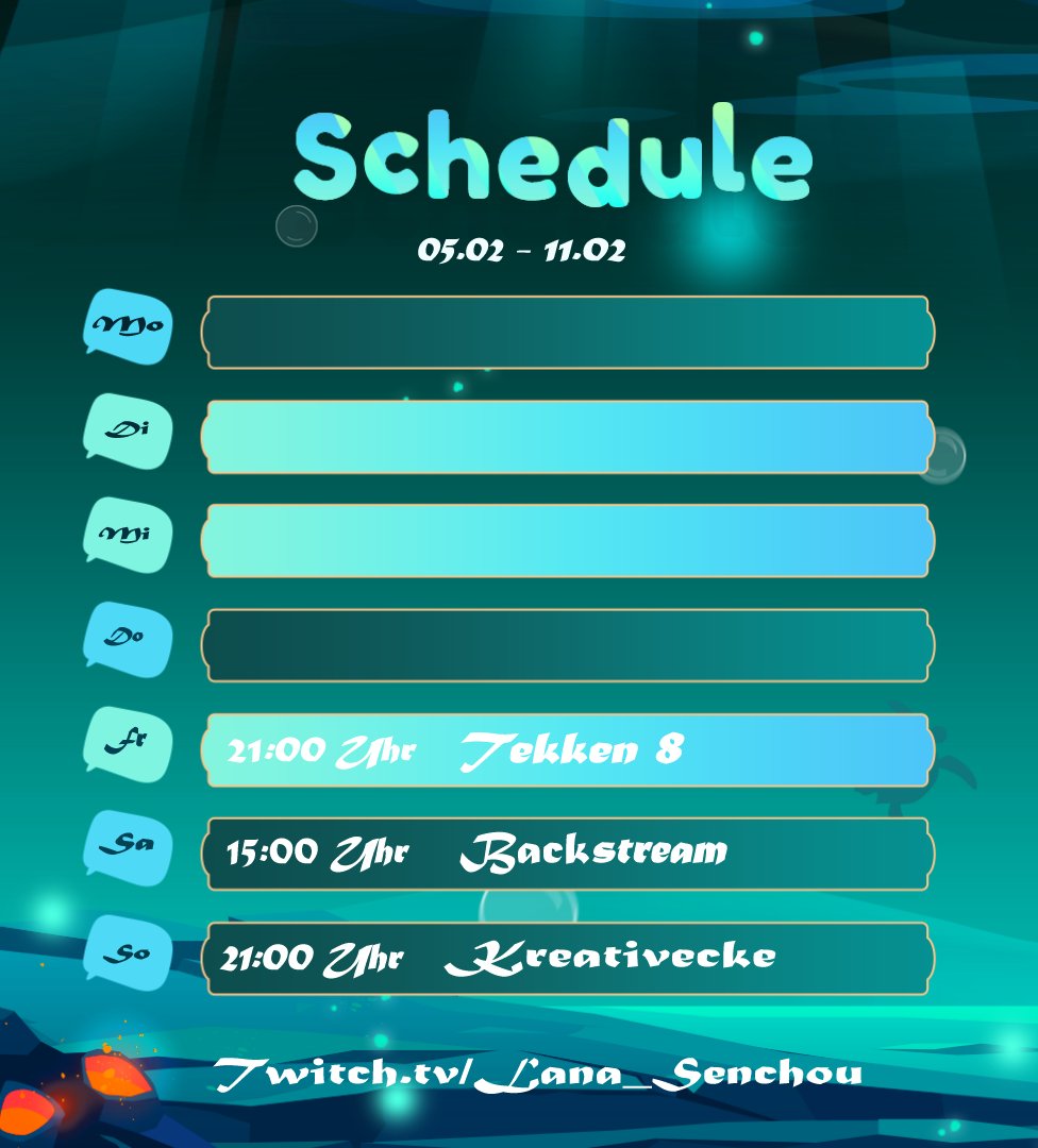 Lana_Senchou's tweet photo. Ahoy! Zeit für neue #streams diese Woche, kommt an Board ;)
https://t.co/qEOF1eCMJs
#Cooking #tekken8 #kreativecke #cozyvibes #creativestreamer #streamergirls #twitchgermany #TwitchStreamers #twitchpush #twitchtv #kleinestreamer #TwitchDE https://t.co/SGKpdJXJI4