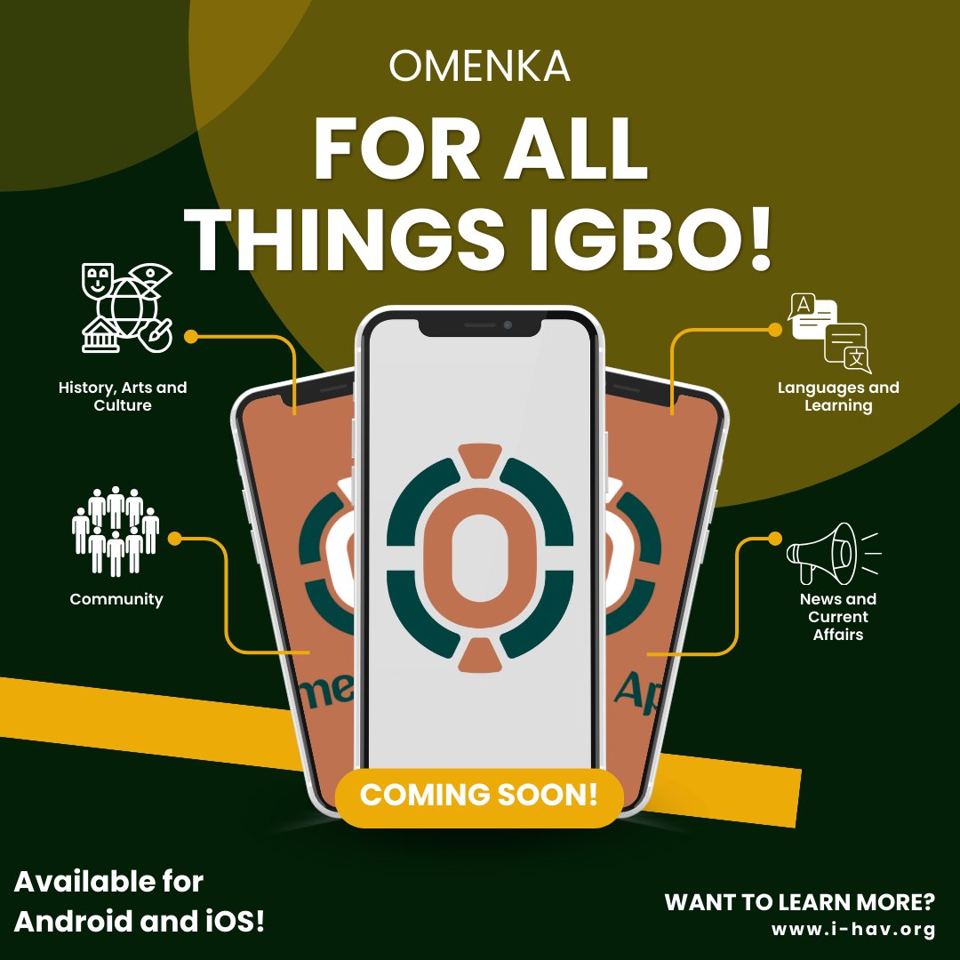 🌍✨ Unveiling Omenka– a vibrant language and community app from the #IgboLiteracyProject! Embrace the richness of Igbo heritage on the app and web. Coming soon! 📲🗣️#igbo #igbolanguage #igbopeople