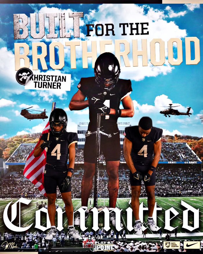 KLTurner_5k's tweet photo. After careful consideration, prayer, &amp; consulting with my family, I am decommitting from OBU. Thank you OBU coaches for recruiting me. With that being said, after a great visit, I am honored to announce I am committing to @ArmyWP_Football #BeatNavy
 @FootballMelissa @Coach_Worley https://t.co/REXKIGbTO6