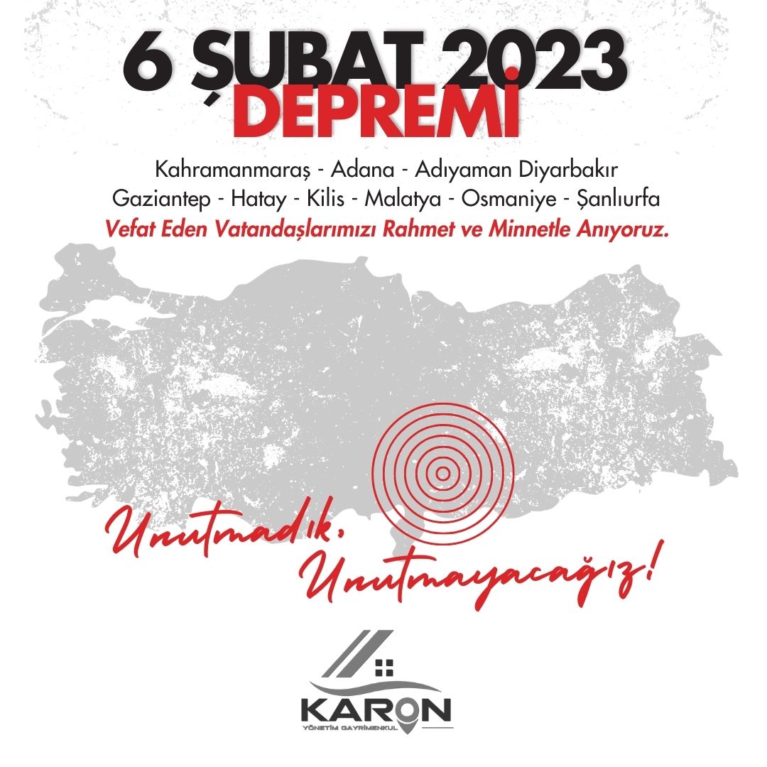 6 Şubat 2023 04:17
Bazı sesler kulağımızdan, 
Bazı görüntüler gözümüzden,
Bazı acılar yüreğimizden asla silinmeyecek ..😔
Vefat eden vatandaşlarımızı rahmet ve minnetle anıyoruz.