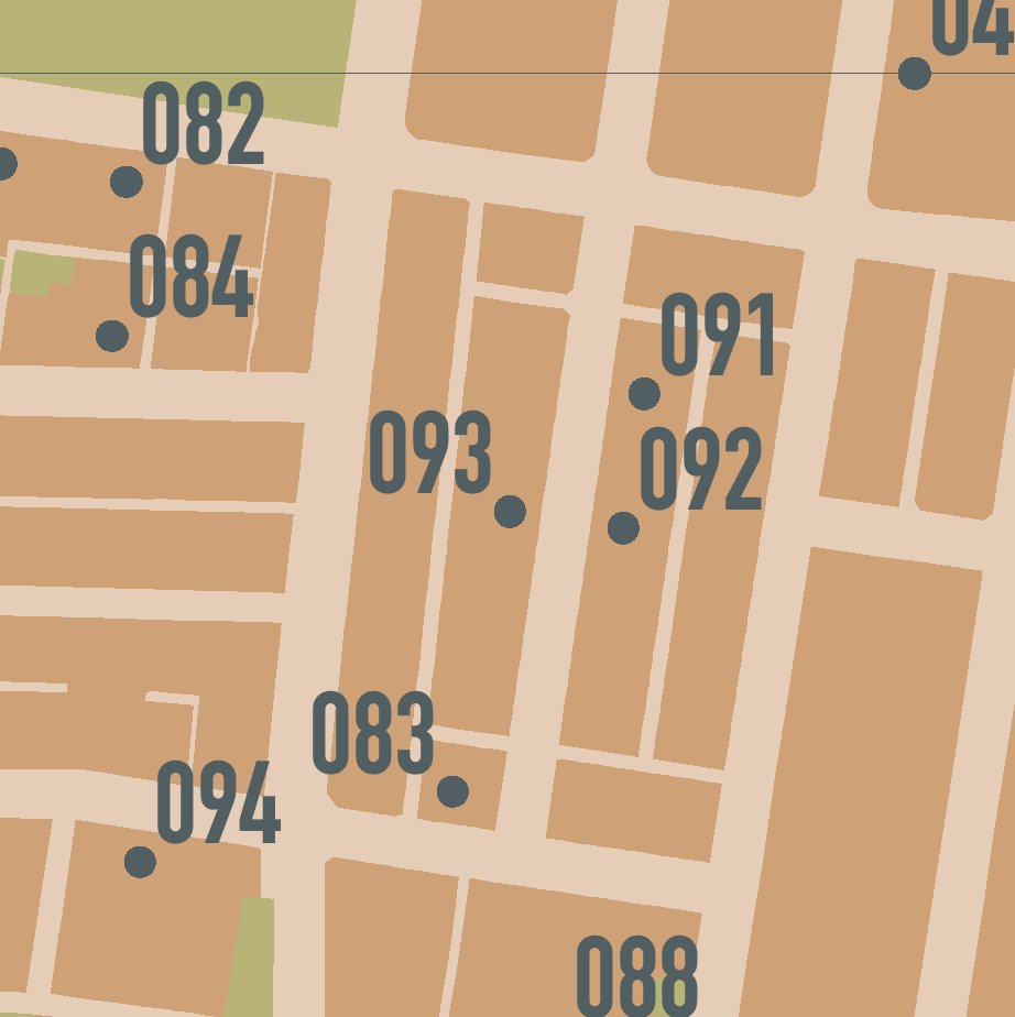 #093 of 105 Walker Street Housing. Designed by Philip Cox Richardson Taylor &amp; Partners for the NSW Department of Housing, 1989. Walker Street, Waterloo.
