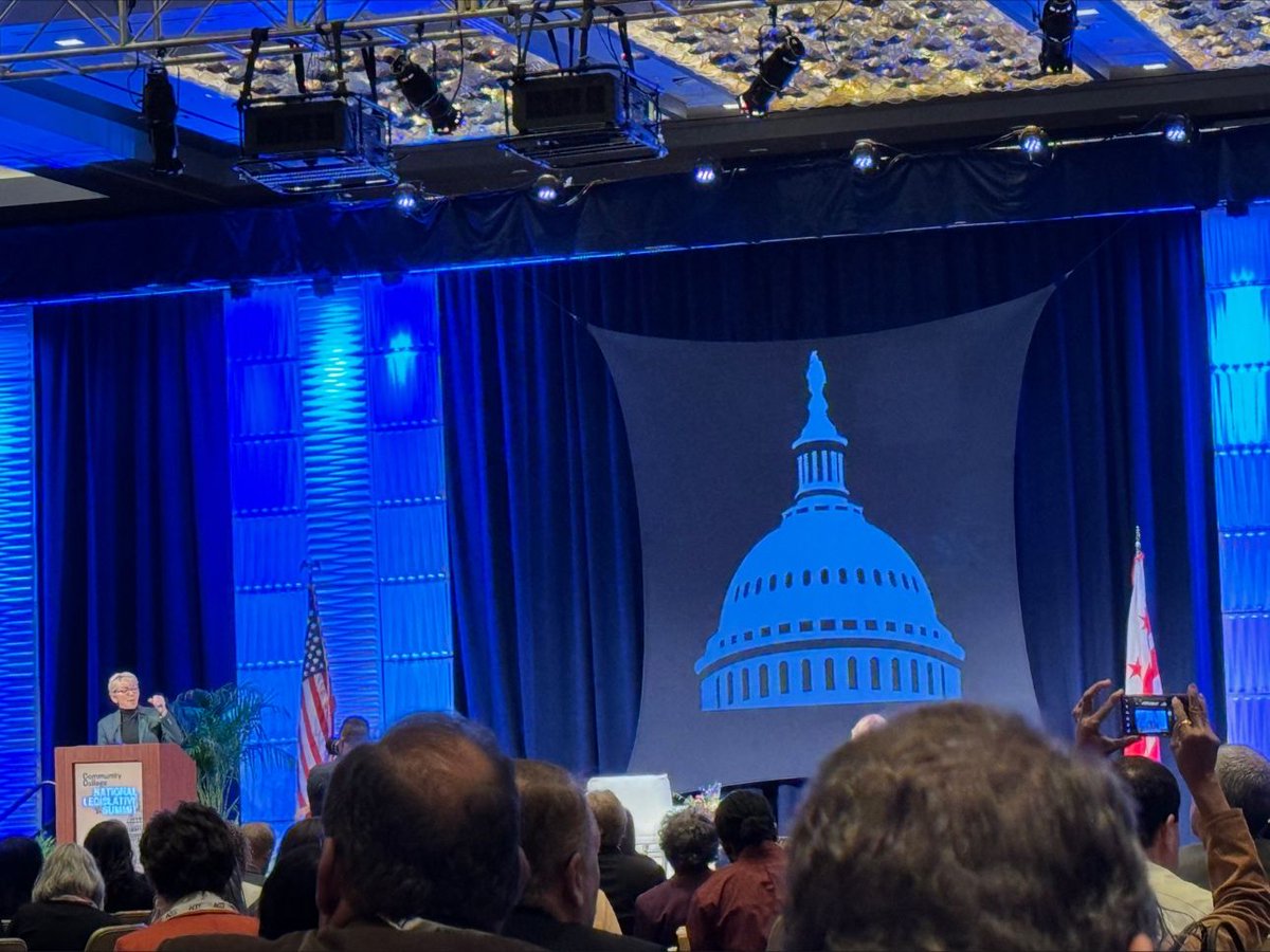 EvCCPresident's tweet image. Today I&apos;m in Washington, D.C., listening to Secretary of Energy Jennifer Granholm address the nation&apos;s community college trustees, presidents and students at #ACCT National Legislative Summit. #cleanenergy #EvCC