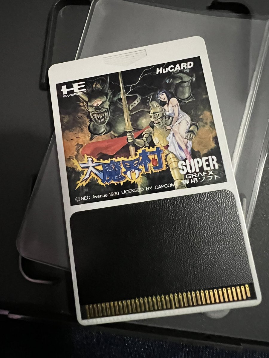 Blue_Angel_PR's tweet photo. Daimakaimura For the Supergrafx on the Analogue Duo. #daimakaimura #pcengine #turbografx #supergrafx #analogueduo #analogueinc #capcom #superghostandghouls #ghoulsnghosts #ghostngoblins #retrogaming #videogameroom #retrogames https://t.co/hjuTlwJBc6