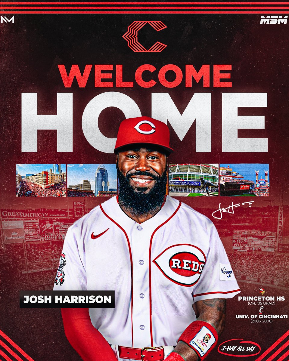 Cincinnati Kid!

#Reds have signed UT Josh Harrison to a minor-league contract. ❤️
