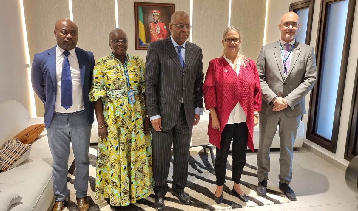 Excellente rencontre avec le Vice PM, Ministre du Plan et de la Prospective <a href="/ABarrochambrier/">Alexandre Barro Chambrier</a>. Nos échanges présagent une fructueuse coopération avec l'Equipe-pays des Nations Unies dans le cadre d'une planification stratégique et d'un suivi et évaluation des résultats conjoints🇬🇦