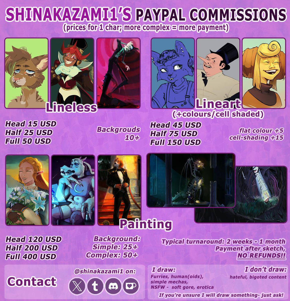 shinakazami1's tweet image. New year, new prices! :] Retweets are very appreciated! #commissionopen #Commissionsart #ArtistOnTwitter