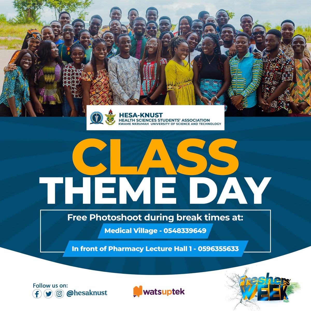 hesaknust's tweet photo. Join us for Adventure Week's Class Theme Day! 
Let's see your creativity shine as each class picks their unique attire. 
Gather your classmates and show off your style with free photoshoots! 📸✨

#FreshersWeek
#KeepMoving
#AStepFurther https://t.co/6mxGaJ1ADS
