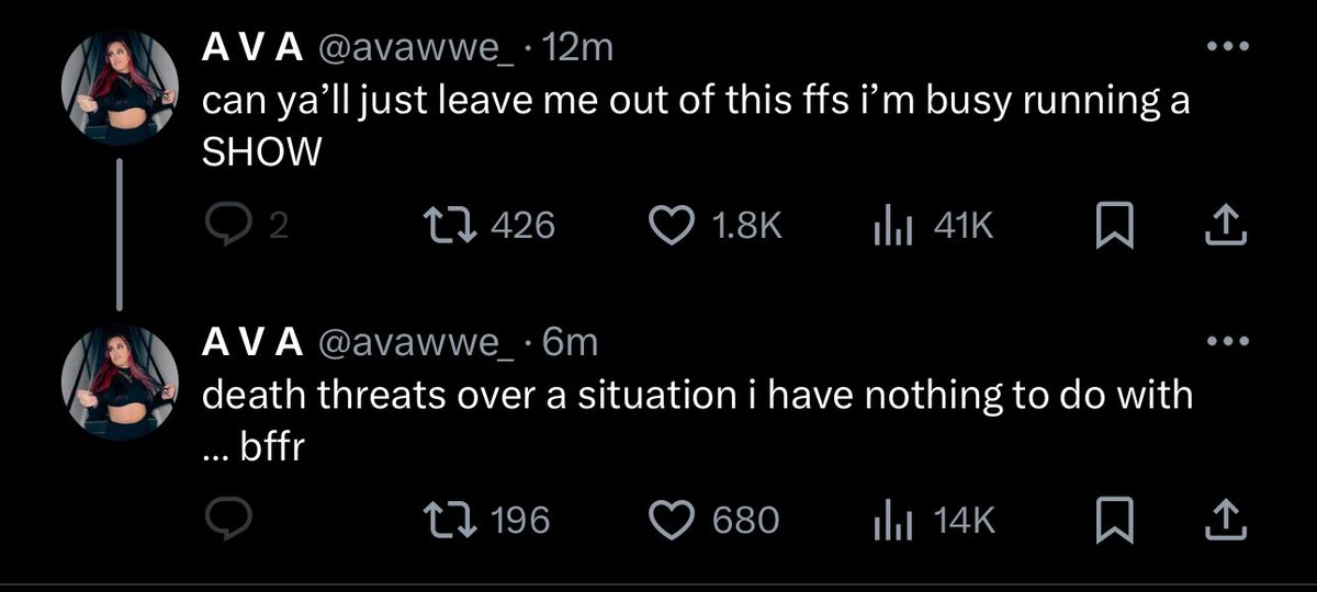 wrestlelamia's tweet photo. This is fuked up man. Y'all need to chill, it ain't that deep that you have to attack, The Rock's daughter, who literally has nothing to do with it. https://t.co/6x3ARD7pRG