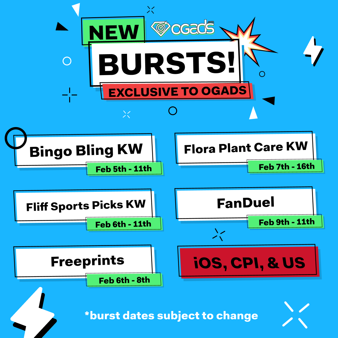 OG_Ads's tweet photo. New bursts are live! ⚡
#marketing #affiliatemarketing #ogads https://t.co/oVHGT5PaDm