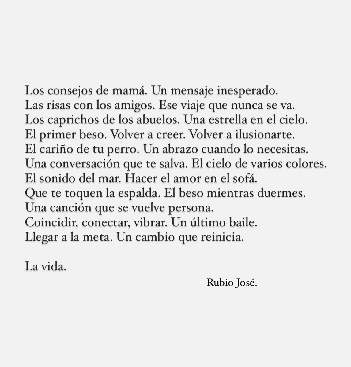 La vida a veces es preciosa.