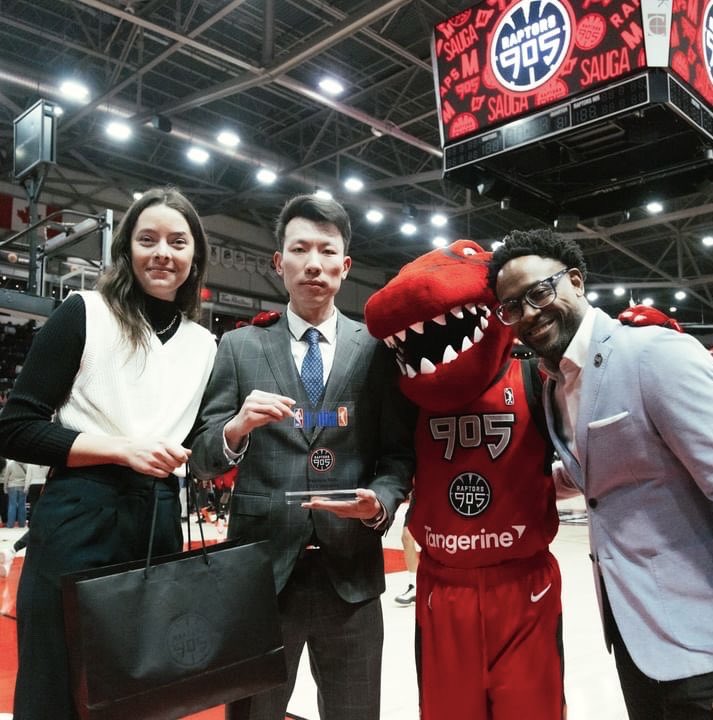 Raptors905's tweet photo. Congratulations to Coach Tianjiao Fang on receiving the 905 2023 Jr. NBA Community Coach of The Year Award! 

This award goes to a coach that exhibits a last impact on their community as a whole! 

For this years nominations stay tuned for more info⏳ https://t.co/RS9xaLYFbA
