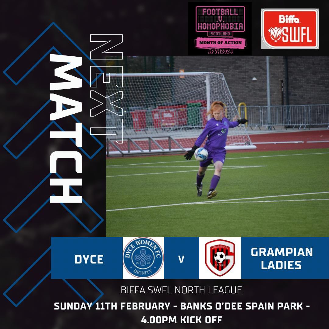 We are finally back on league duty this weekend as we travel across the city to face Grampian Ladies.
