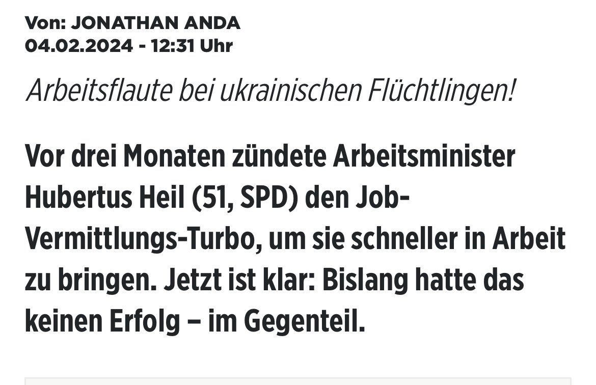 Ach wat. Floppt bei der Ha..  äh Ampel irgendwas NICHT?

bild.de/politik/inland…

#jobturbo #ampel