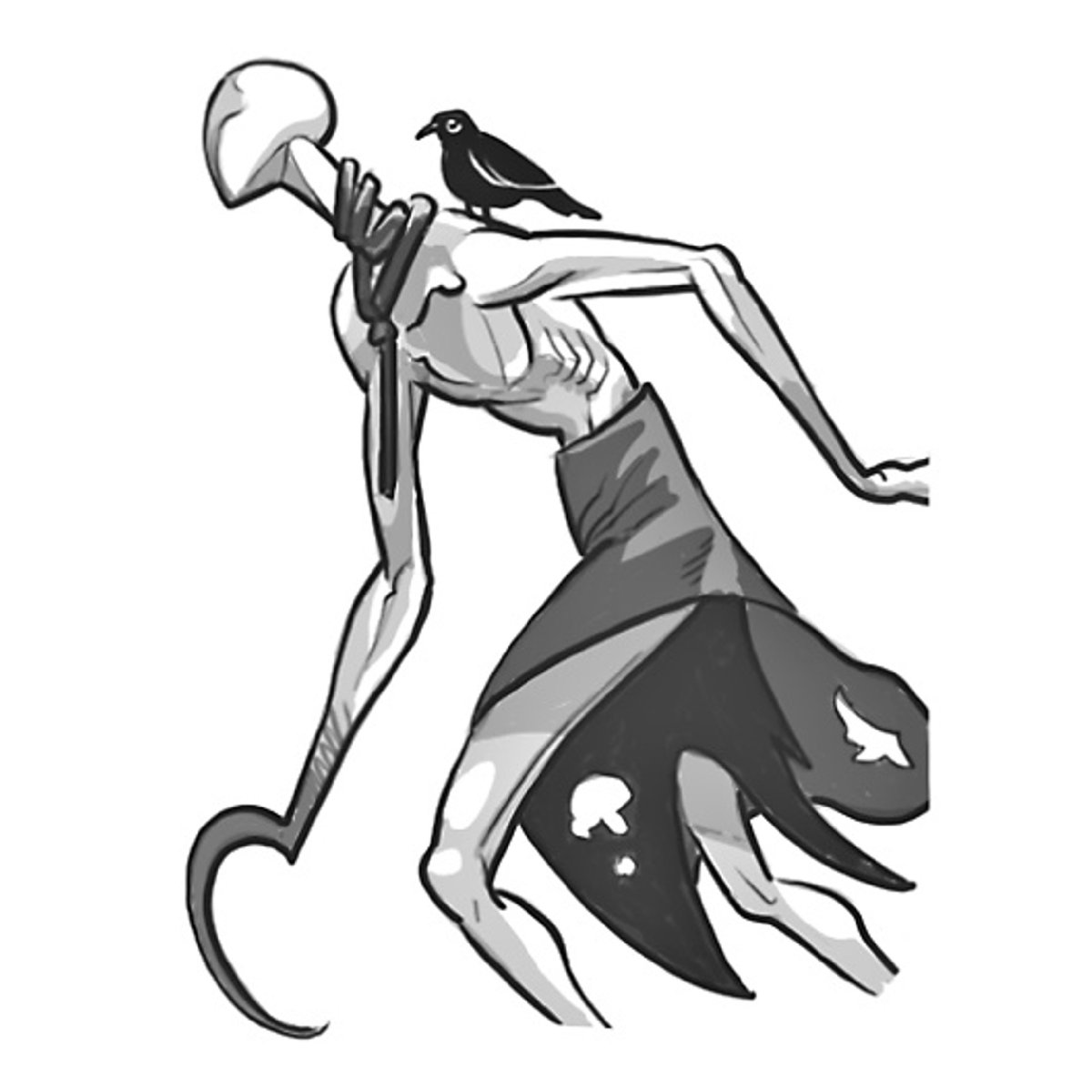 Tijivain's tweet photo. The slim reaper. #sketch https://t.co/nZrlLgjoRs