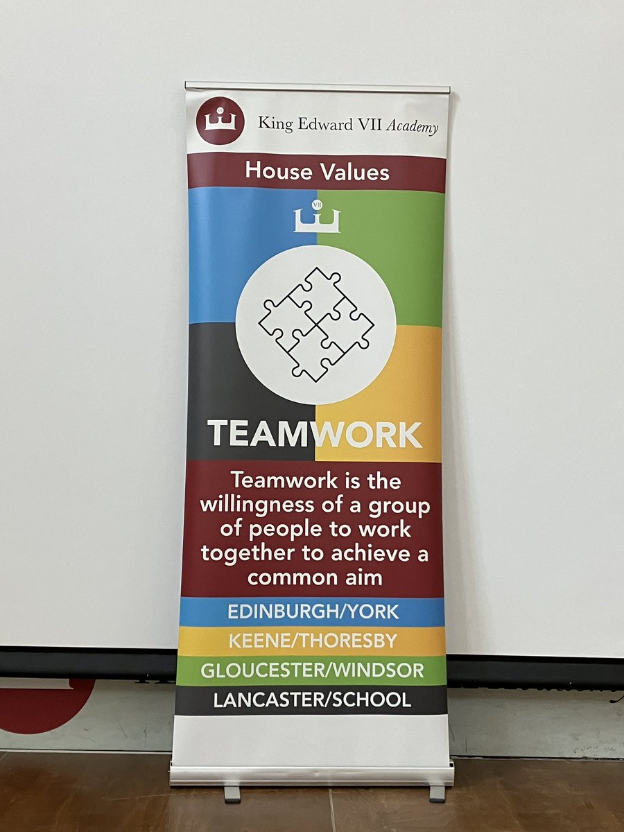 Fortnightly House Focus-Teamwork 🤝
“The willingness of a group to work together to achieve a common aim”
Students and staff will be implementing this value in lessons, around the school and representing the academy.🤛
#teamworkmakesthedreamwork