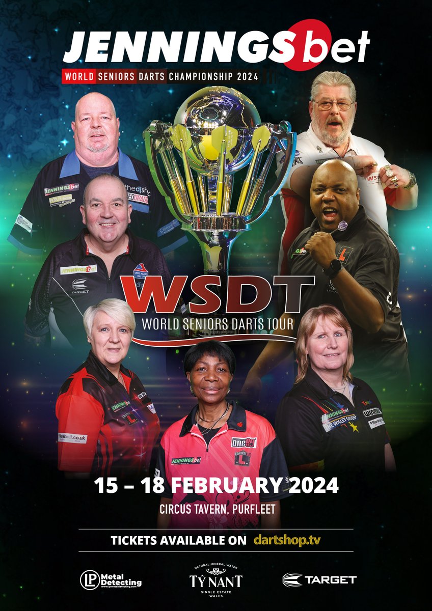 Don't think about it... just do it! We can't tell you who win win, we can promise a great time! Get your dancing shoes on and join us at the tavern... tickets from just £16.50 dartshop.tv/world-senior-d… @jenningsbetinfo @TargetDarts @lpdetecting
