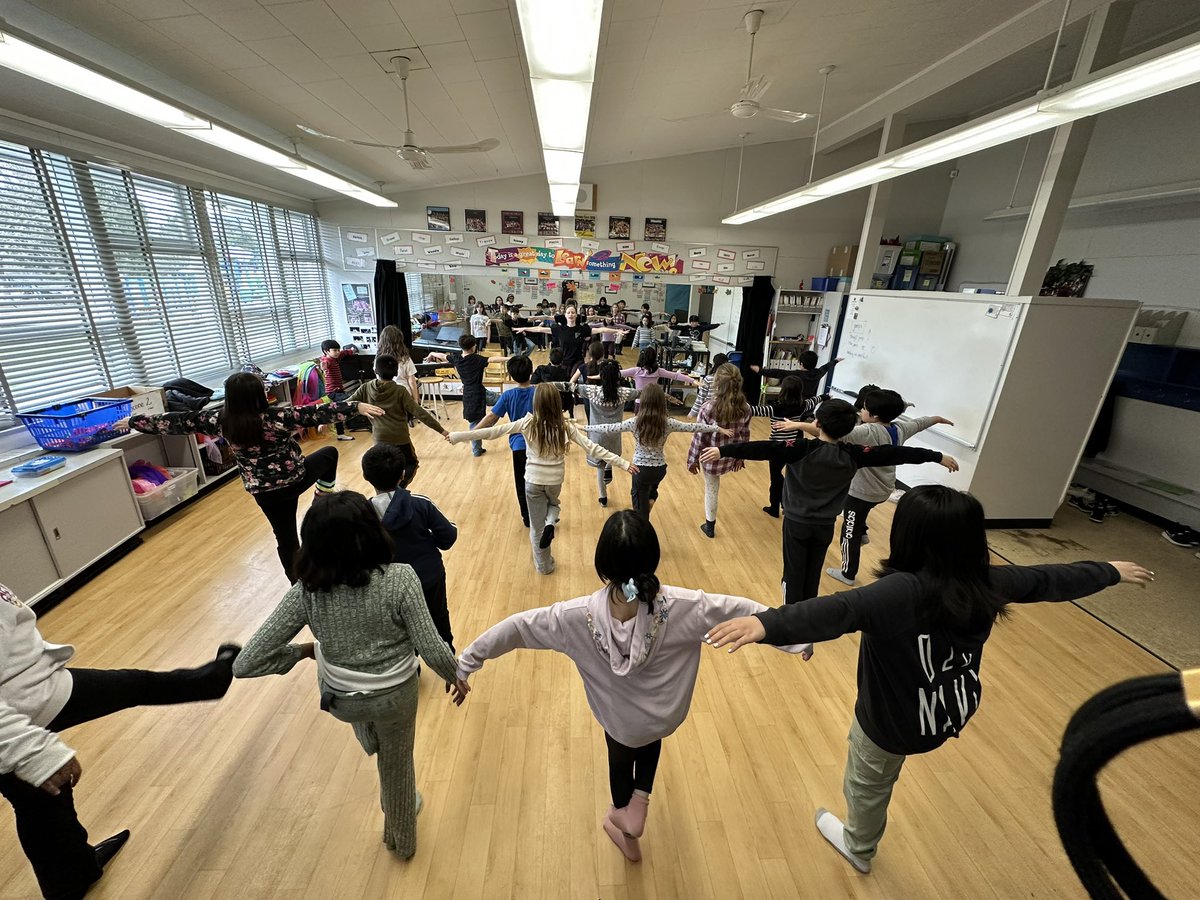 ConfederationP2's tweet photo. Ballet BC Outreach program with Ms. Heather! What a treat for our students! @BalletBC @burnabyschools @kchowsd41 @KathrynYamamoto https://t.co/JBDhcqS2uO